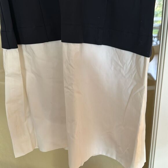 Theory Navy & White Color Block Dress NWOT Size 6 - Picture 5 of 10